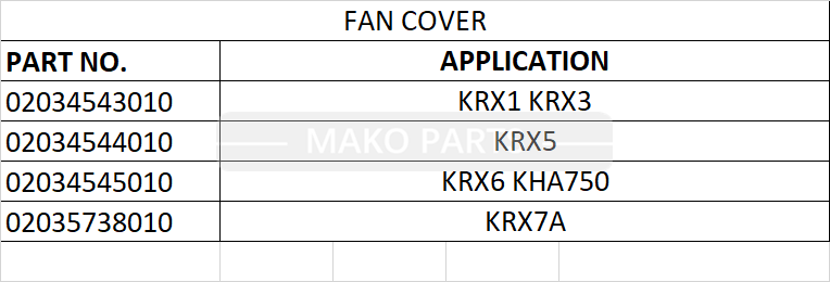 02034544010 Корпус крышки вентилятора подходит для вакуумных насосов Orion KRX5