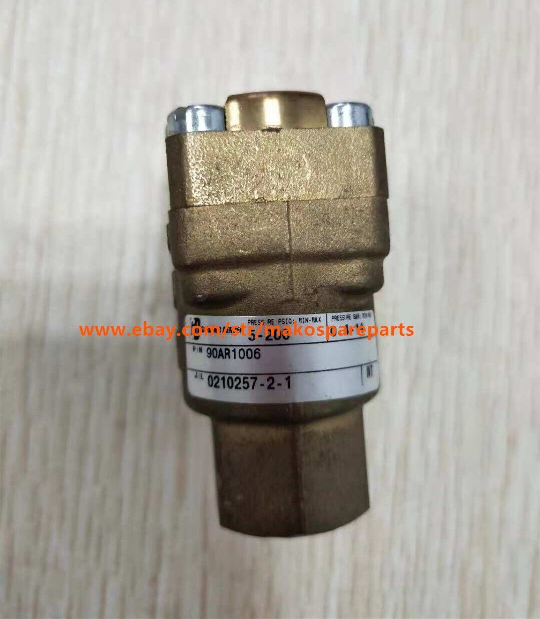 90AR1006 VALVE CONTROL FIT Gardner Denver