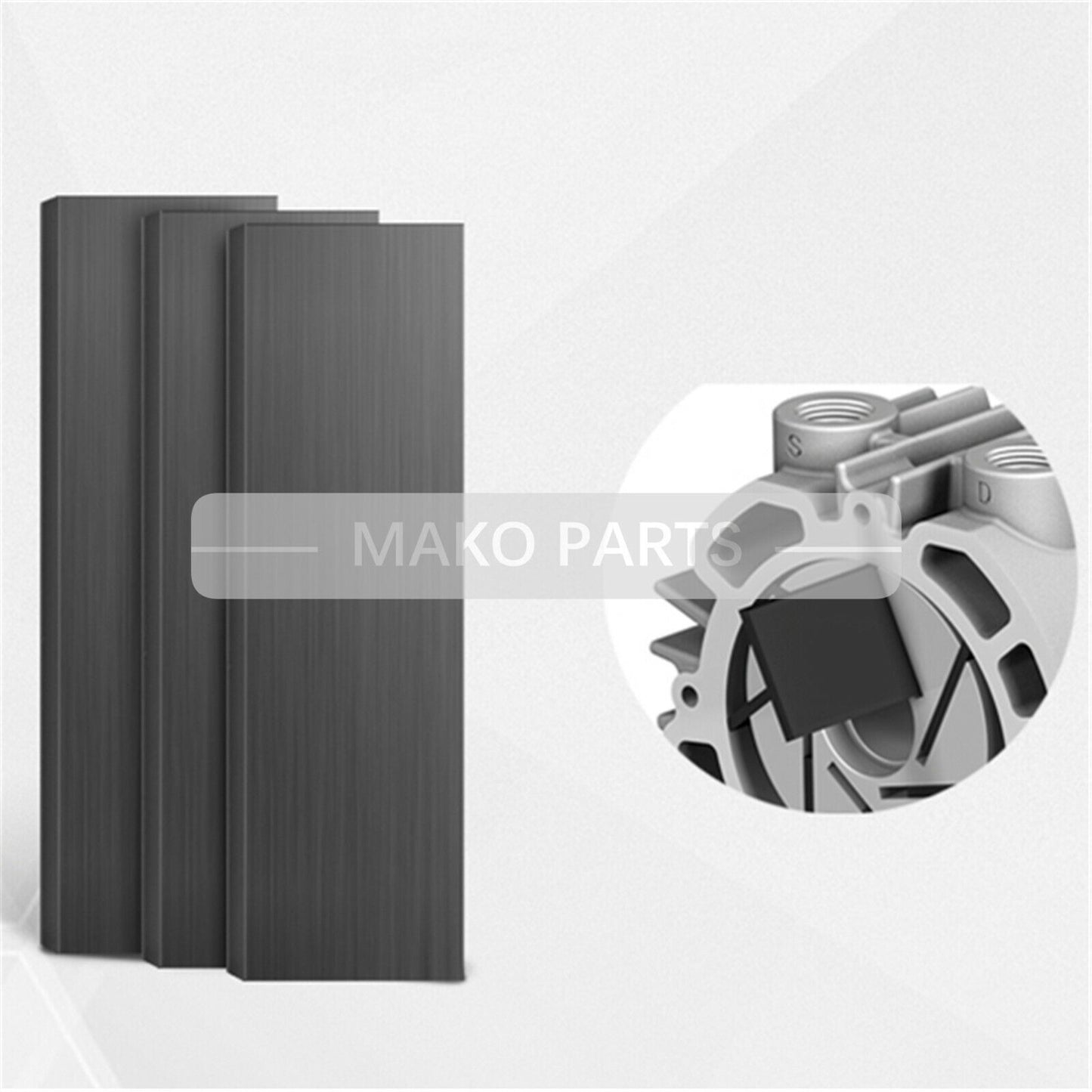 Pack of 4PCS Carbon Vane Fits BUSCH Vacuum Pump RA0302 220*52*6