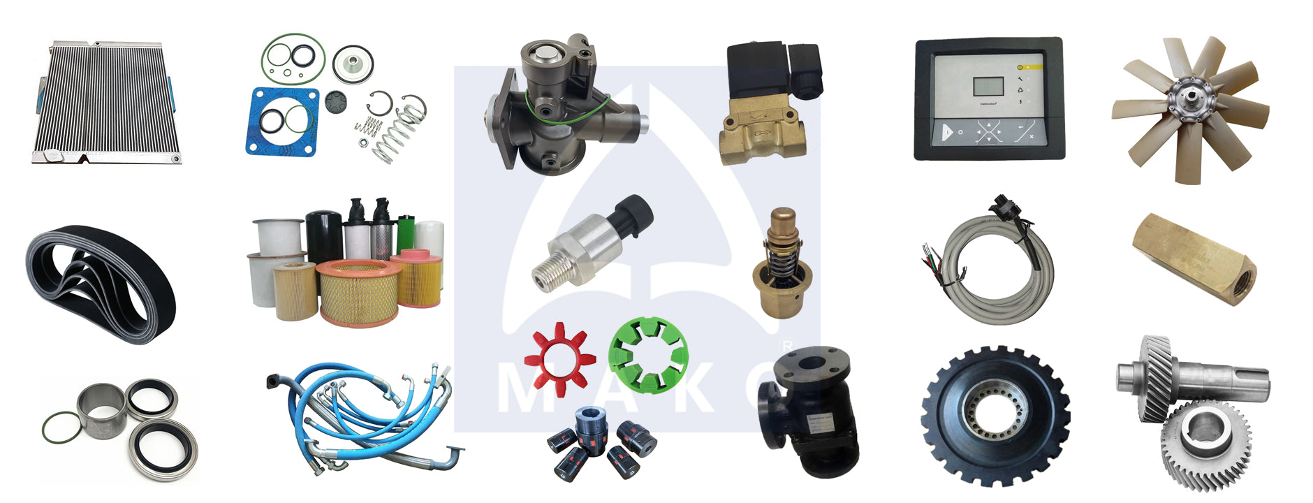 Spare Parts for Air Compressor & Industrial Machinery MAKO PARTS