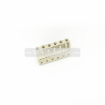 1PC WHITE Socket Plug Connector 6 Holes Fits Atlas Copco Controller