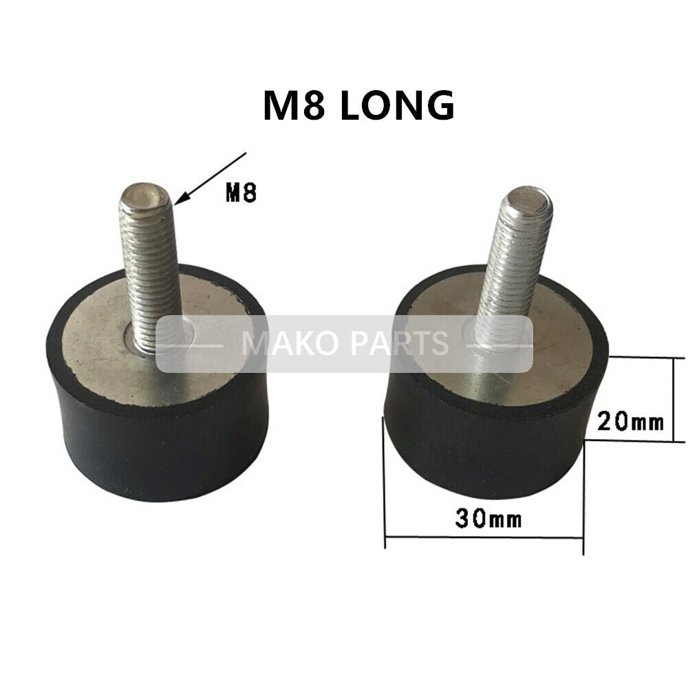 M10 LONG 2PCS Shock Absorption Rubber Cushion Fit Busch Becker Leybold Rietschle