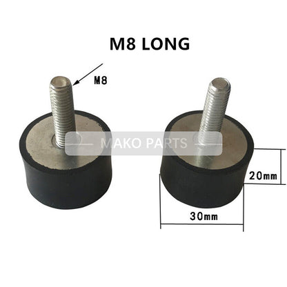 M10 LONG 2PCS Shock Absorption Rubber Cushion Fit Busch Becker Leybold Rietschle