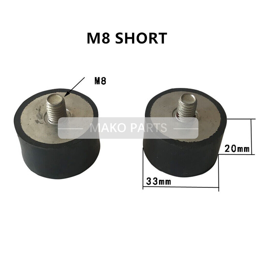 M10 LONG 2PCS Shock Absorption Rubber Cushion Fit Busch Becker Leybold Rietschle